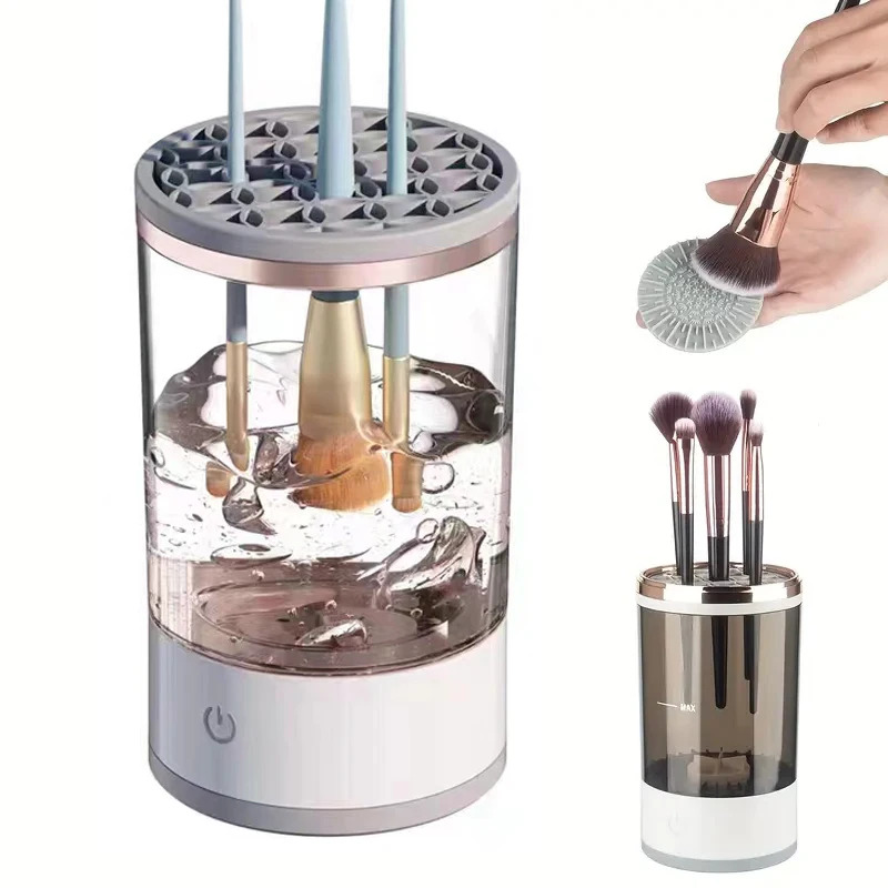 Beauty Makeup Background - Nettoyeur de pinceaux de maquillage électrique