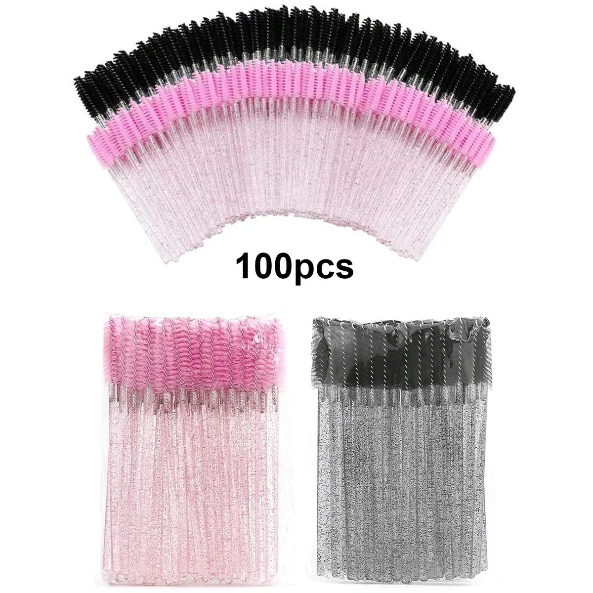 Beauty Makeup Products - Brosses à cils jetables, 100 pièces,