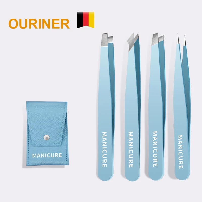 Beauty Hair Makeup - EyeblogugTweezer-Pince à épiler inclinée en acier