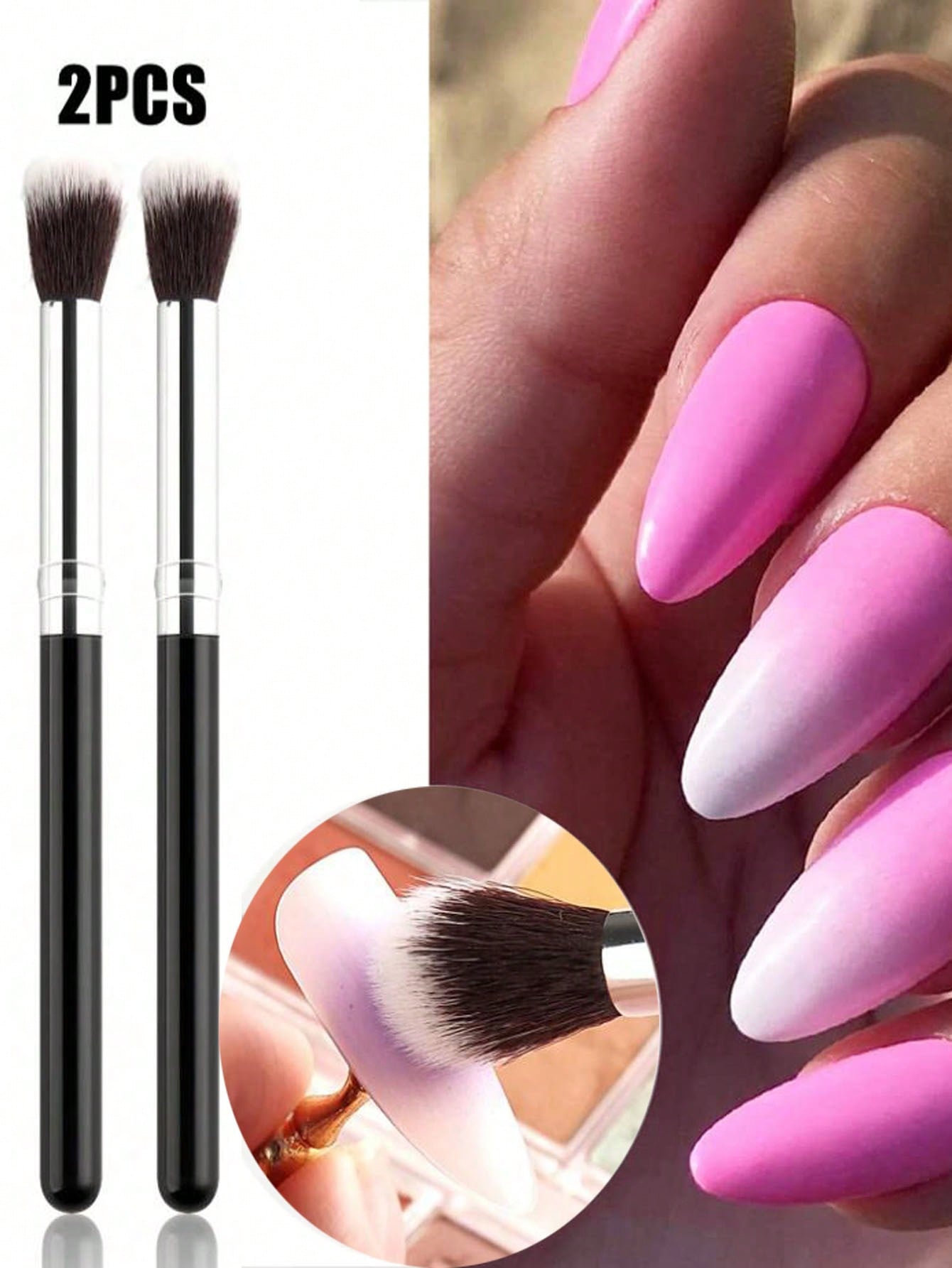 Beauty Makeup Background - Ensemble de pinceaux pour Nail Art