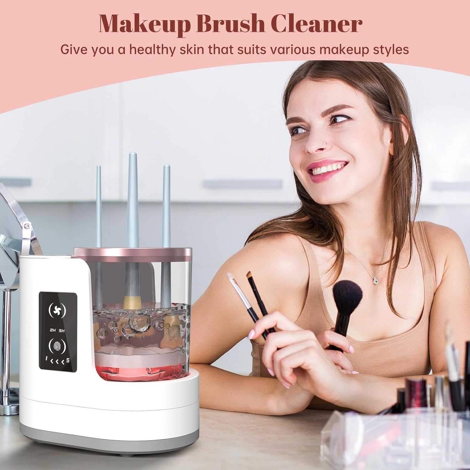 Beauty Makeup Products - Machine de nettoyage automatique de pinceaux