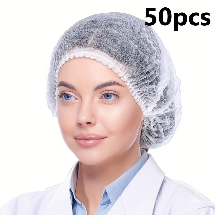 Beauty Makeup Workshop - 50 chapeaux jetables, casquettes non tissées,