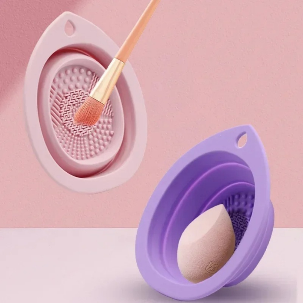 Beauty Makeup Background - Bol de nettoyage pliable en silicone
