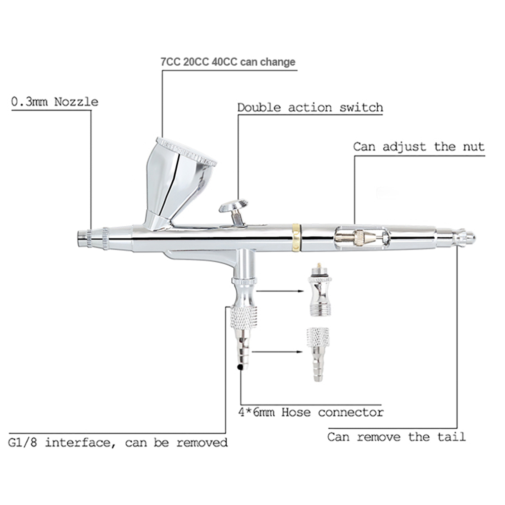 Pistolet aérographe à Double A - Beauty Makeup Drawing avis et prix