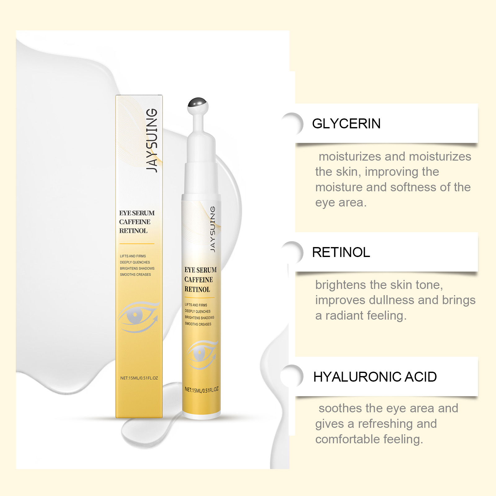 Rouleau de sérum pour les yeux - The Ordinary Serum Hyaluronic Acid avis et prix