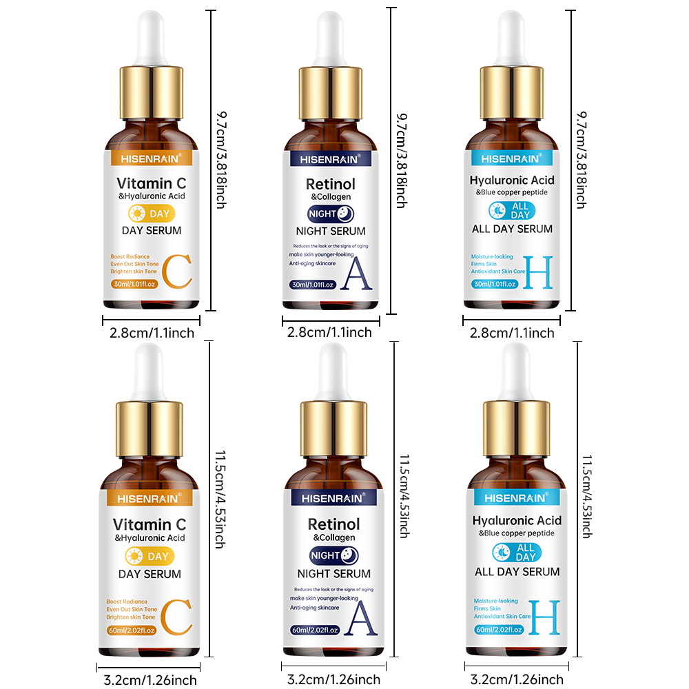 HISENRAIN Sérum Vitamine C + R - The Ordinary Serum Hyaluronic Acid avis et prix