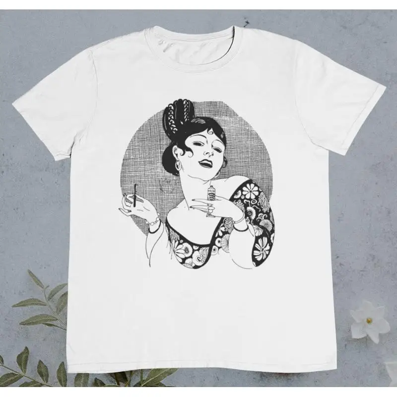 T-shirt vintage avec dessin de - Beauty Makeup Drawing avis et prix